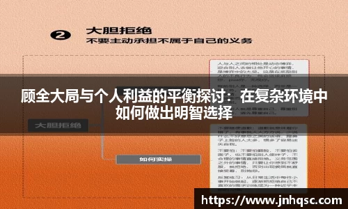 顾全大局与个人利益的平衡探讨：在复杂环境中如何做出明智选择